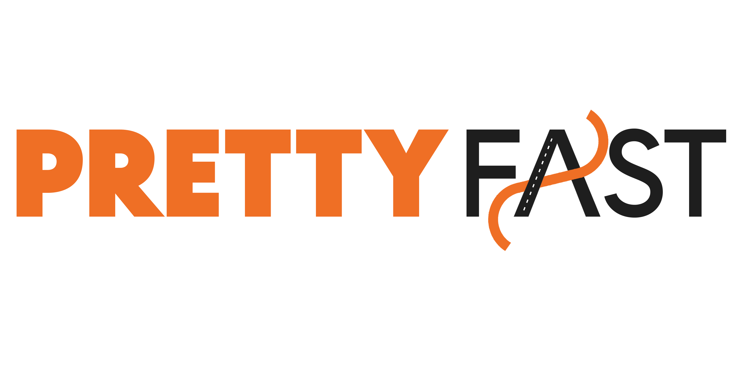 Logo with the word 'Pretty' in orange and 'FASHION' in black.